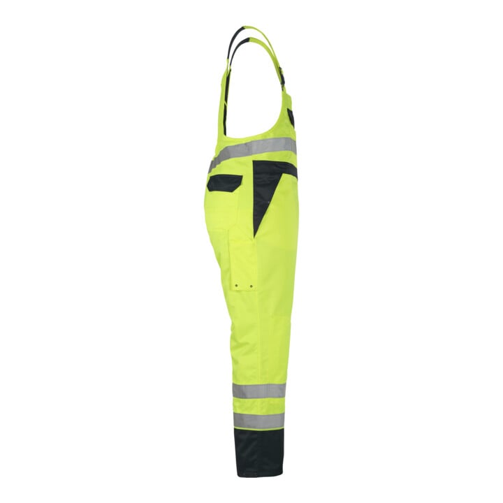 MASCOT® Überziehlatzhose Wels Größe L hi-vis gelb/marine