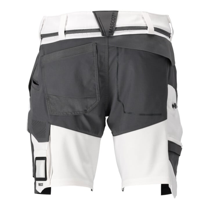 Mascot Shorts 24C45 Stretch geringes Gewicht weiß/Anthrazitgrau