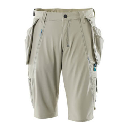 Mascot Shorts mit abnehmbaren Hängetaschen Handwerkershorts Größe C50, hellkhaki