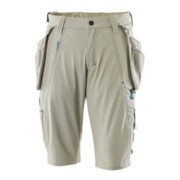 Mascot Shorts mit abnehmbaren Hängetaschen Handwerkershorts Größe C50, hellkhaki