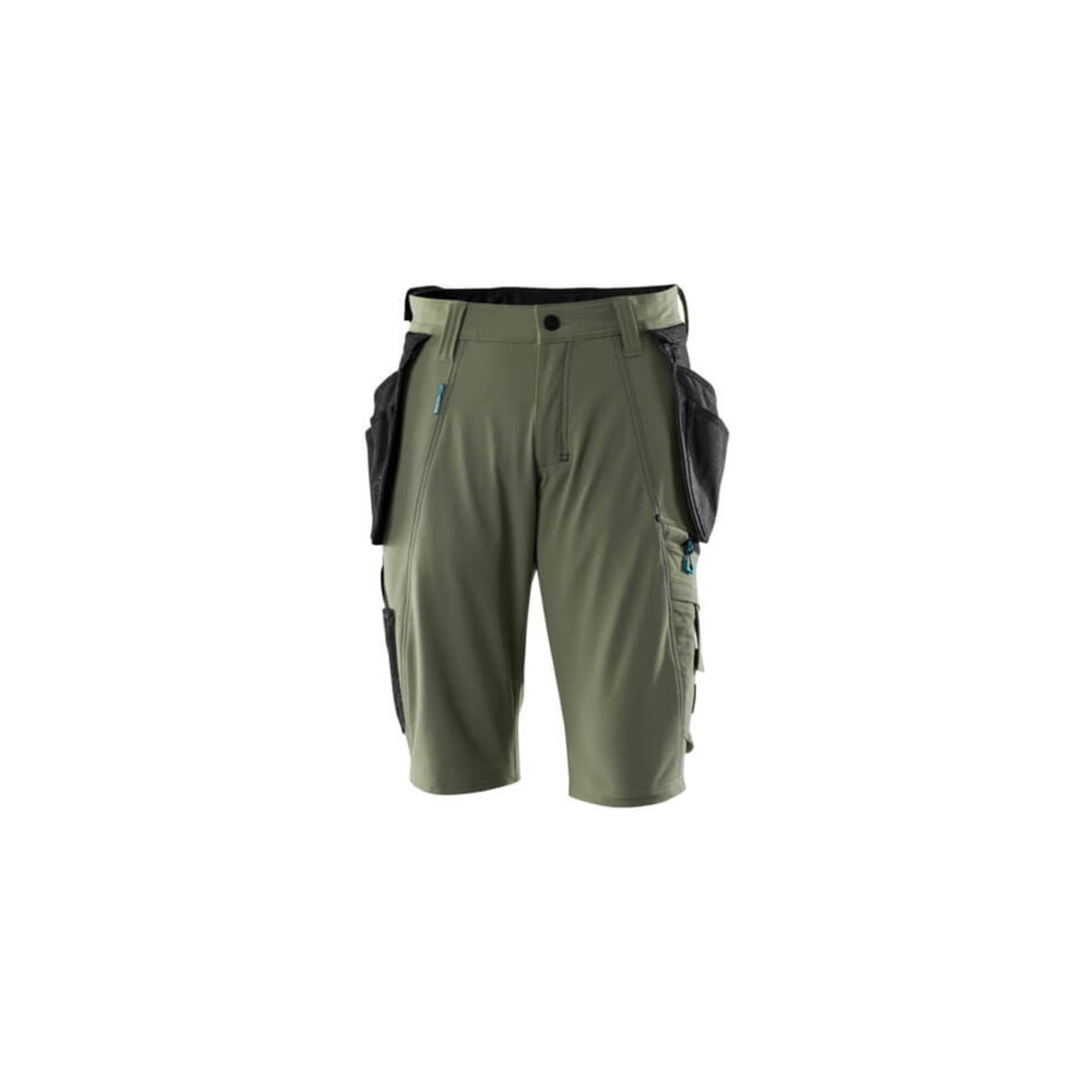 Mascot Shorts mit abnehmbaren Hängetaschen Handwerkershorts Größe C54, moosgrün