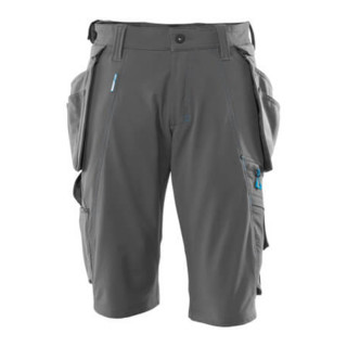 Mascot Shorts mit abnehmbaren Hängetaschen Handwerkershorts Größe C58, dunkelanthrazit