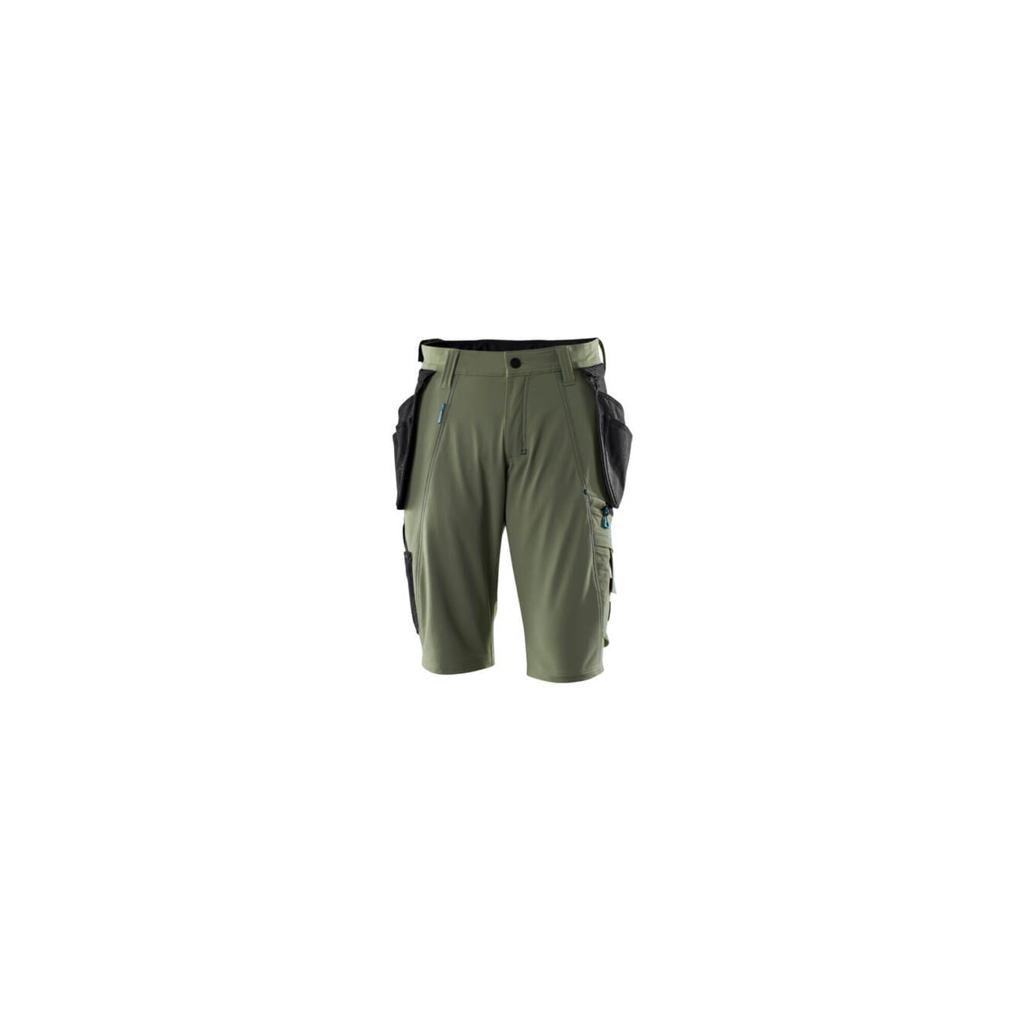 Mascot Shorts mit abnehmbaren Hängetaschen Handwerkershorts Größe C60, moosgrün