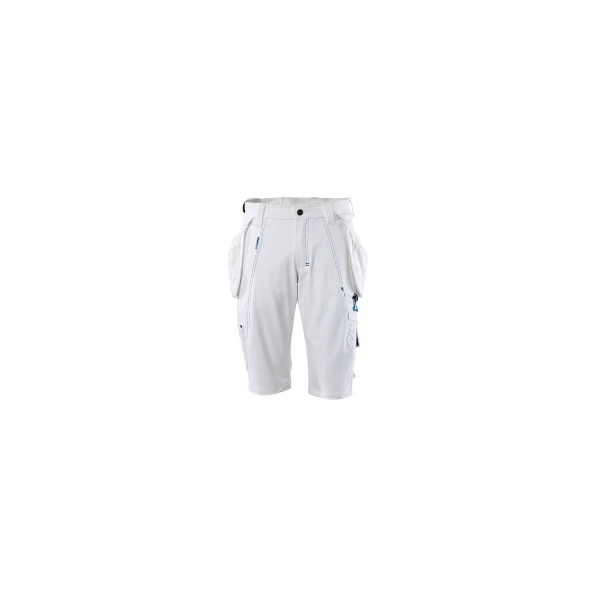 Mascot Shorts mit abnehmbaren Hängetaschen Handwerkershorts Größe C60, weiss