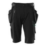 Mascot Shorts mit abnehmbaren Hängetaschen Handwerkershorts schwarz