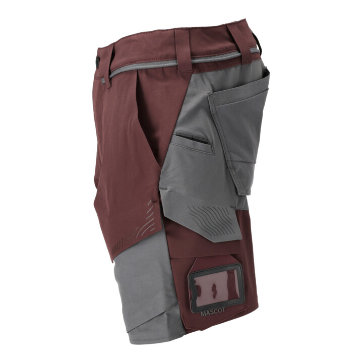 Mascot Shorts Stretch geringes Gewicht Gr. 29C47 bordeaux/anthrazitgrau