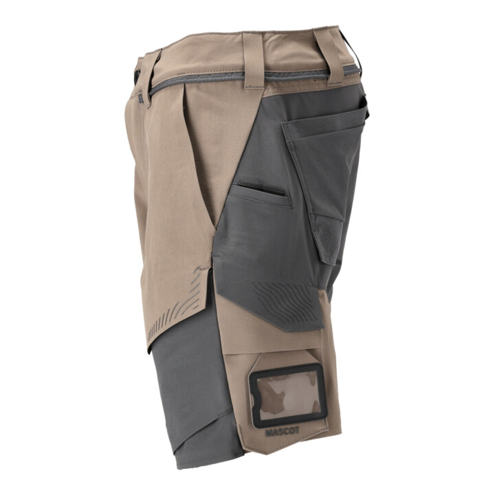 Mascot Shorts Stretch geringes Gewicht Größe 29C56 dunkles sandbeige/anthrazitgrau