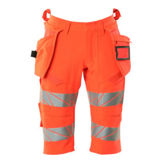 MASCOT Shorts ULTIMATE STRETCH C44 hi-vis rot mit Hängetaschen