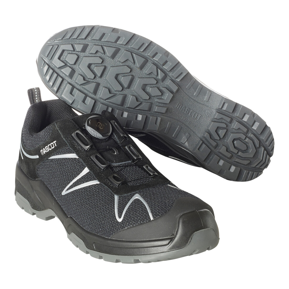 Mascot Sicherheitshalbschuh S3 mit Boa Sicherheitshalbschuh S3 Sicherheitsschuhe Größe 1047, schwarz/silber