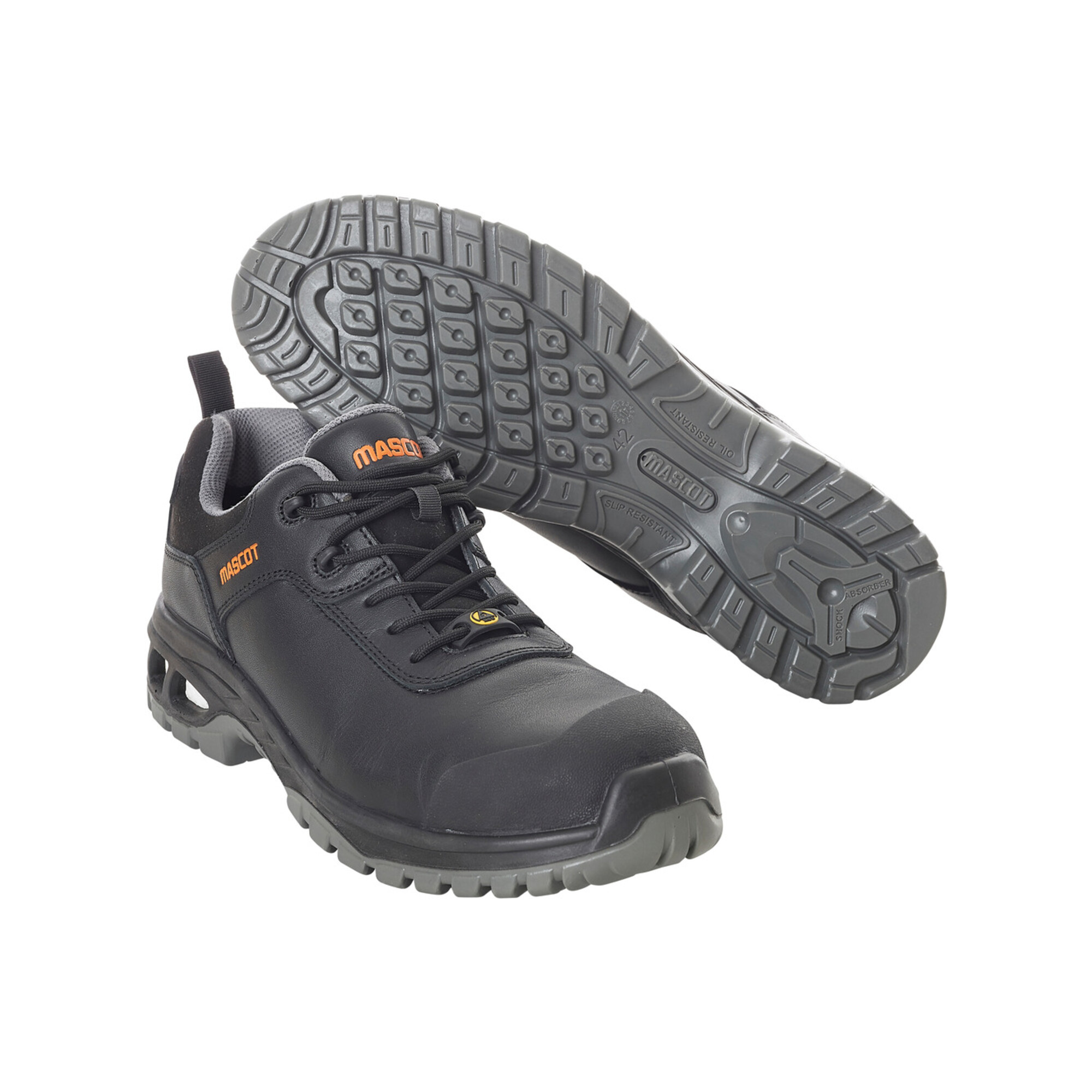 Mascot Sicherheitsstiefel S3 mit Schnürsenkel Sicherheitshalbschuh S3 Sicherheitsschuhe Größe 1043, schwarz