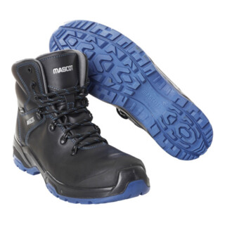 Mascot Sicherheitsstiefel S3 mit Schnürsenkel Sicherheitsstiefel S3 Sicherheitsschuhe Größe 1044, schwarz/kornblau
