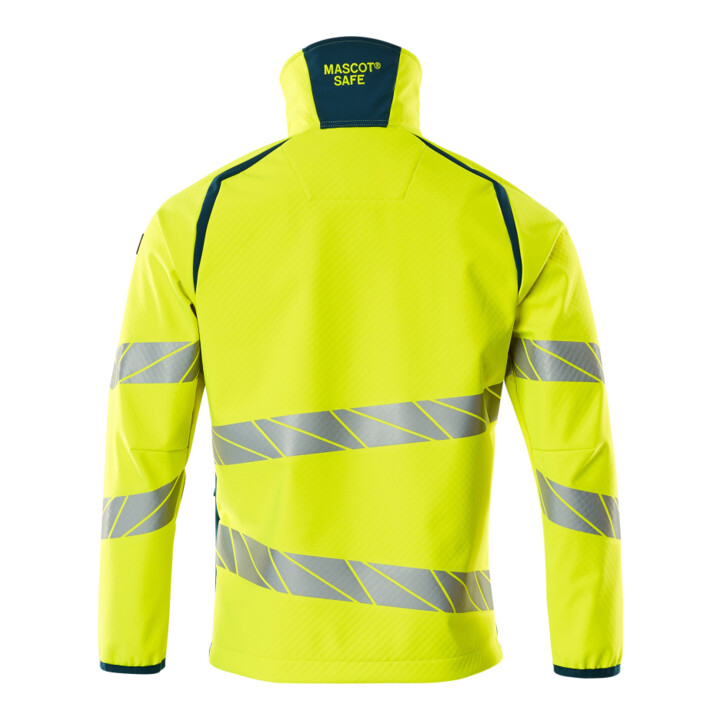 Mascot Soft Shell Jacke 2XL hi-vis gelb/dunkelpetroleum