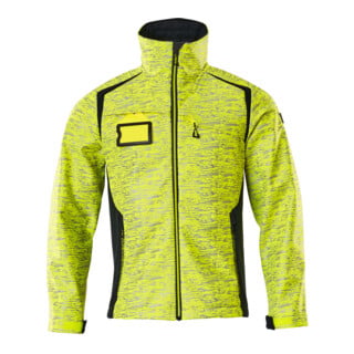 Mascot Soft Shell Jacke 2XL hi-vis gelb/schwarzblau mit Reflexeffekte