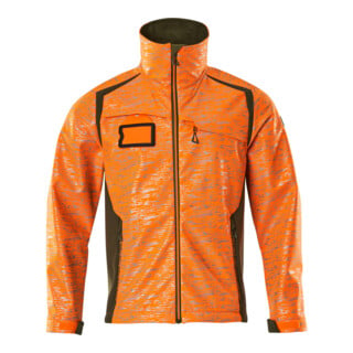 Mascot Soft Shell Jacke 2XL hi-vis orange/moosgrün Reflexeffekte