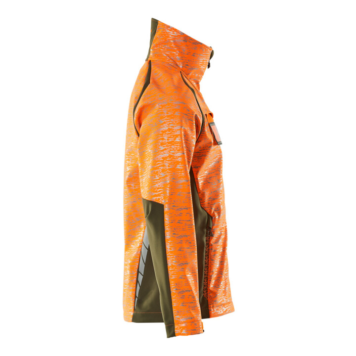 Mascot Soft Shell Jacke 2XL hi-vis orange/moosgrün Reflexeffekte