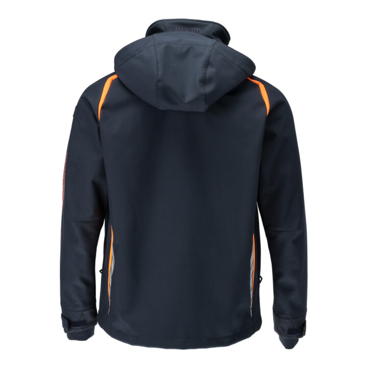 Mascot Soft Shell Jacke 2XL schwarzblau/hi-vis orange