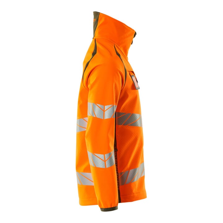 Mascot Soft Shell Jacke 3XL hi-vis orange/moosgrün