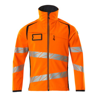 Mascot Soft Shell Jacke 3XL hi-vis orange/schwarzblau