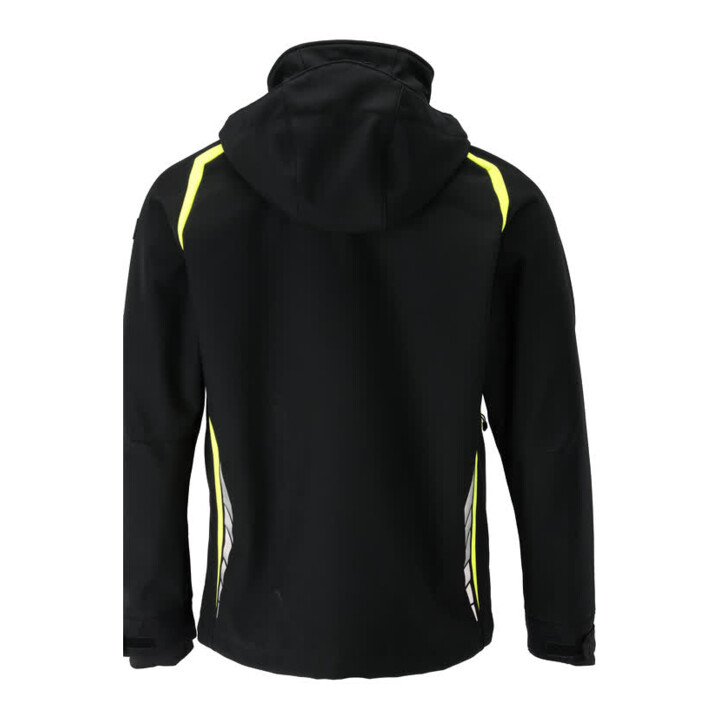 Mascot Soft Shell Jacke 3XL schwarz/hi-vis gelb mit Kapuze