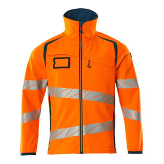 Mascot Soft Shell Jacke 4XL hi-vis orange/dunkelpetroleum