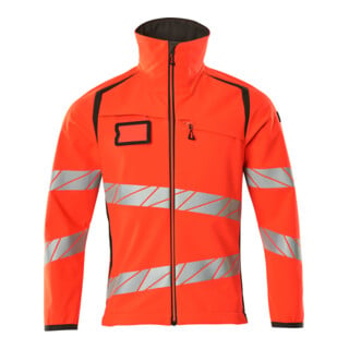 Mascot Soft Shell Jacke 4XL hi-vis rot/dunkelanthrazit