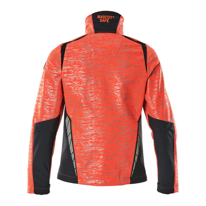 Mascot Soft Shell Jacke 4XL Hi-vis rot/schwarzblau Reflexeffekte Damen
