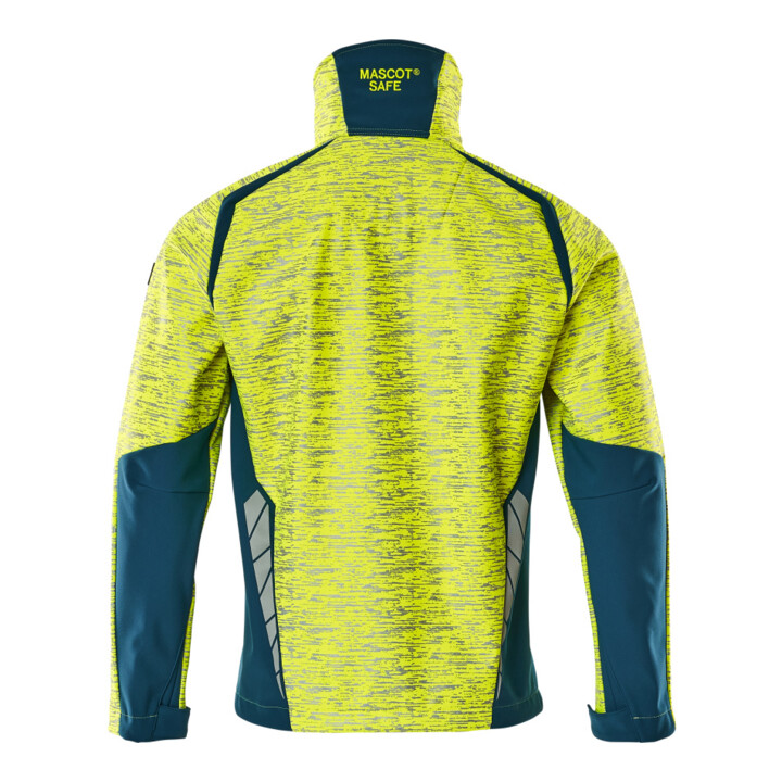 Mascot Soft Shell Jacke 5XL hi-vis gelb/dunkelpetroleum Reflexeffekte