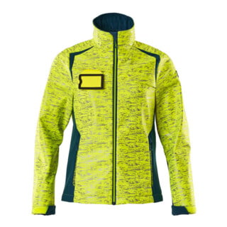 Mascot Soft Shell Jacke 5XL hi-vis gelb/dunkelpetroleum Reflexeffekte Damen