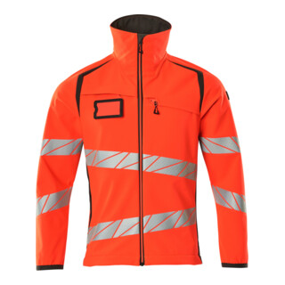 Mascot Soft Shell Jacke 5XL hi-vis rot/dunkelanthrazit