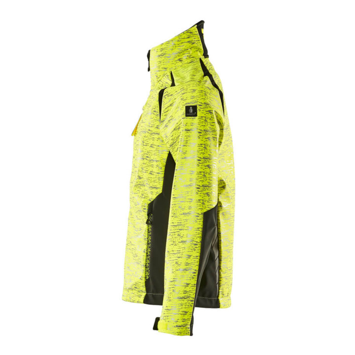 Mascot Soft Shell Jacke Damen 4XL hi-vis gelb/schwarz Reflexeffekte