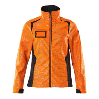 Mascot Soft Shell Jacke Damen 5XL hi-vis orange/schwarzblau Reflexeffekte