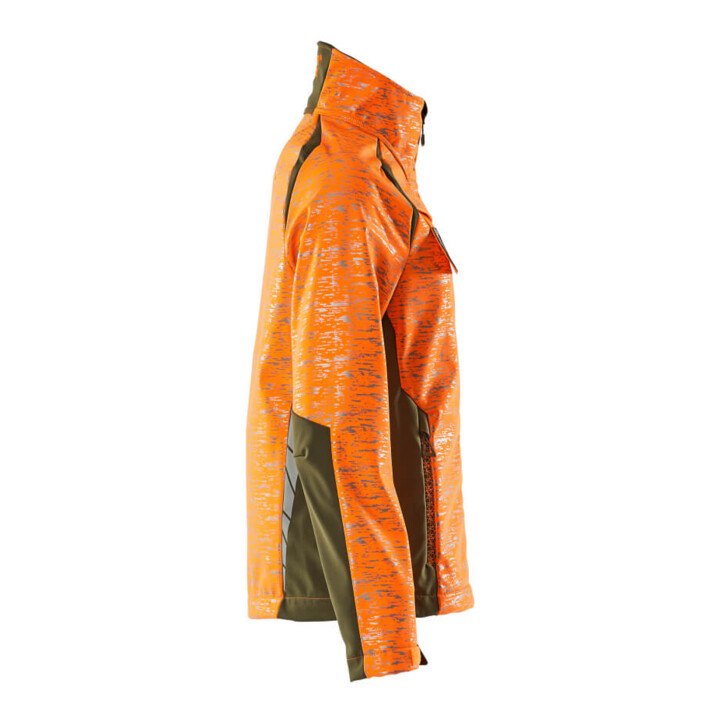 Mascot Soft Shell Jacke Damen Größe S hi-vis orange/moosgrün Reflexeffekte
