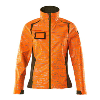 Mascot Soft Shell Jacke Damen M hi-vis orange/moosgrün Reflexeffekte