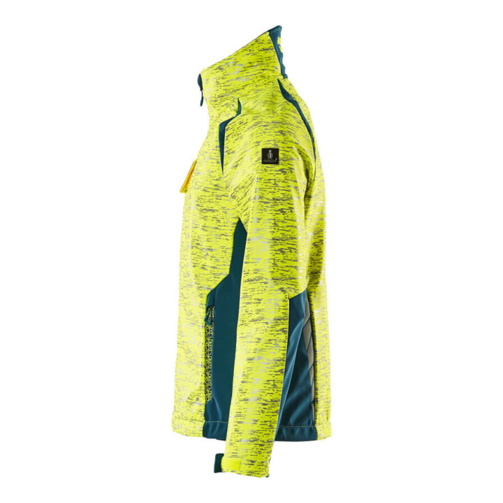 Mascot Soft Shell Jacke Damen XS hi-vis gelb/dunkelpetroleum Reflexeffekte