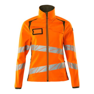Mascot Soft Shell Jacke Damenpassform Größe S hi-vis orange/moosgrün