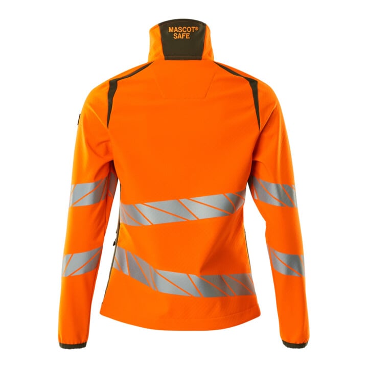 Mascot Soft Shell Jacke Damenpassform Größe S hi-vis orange/moosgrün