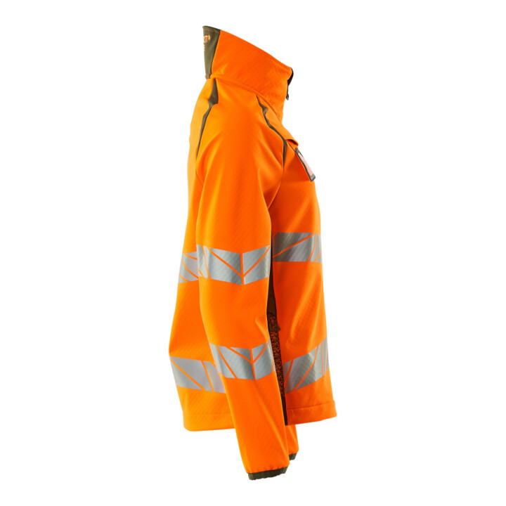 Mascot Soft Shell Jacke Damenpassform Größe S hi-vis orange/moosgrün