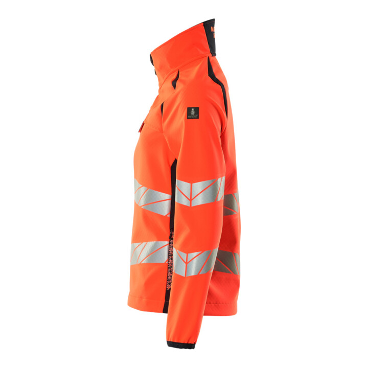 Mascot Soft Shell Jacke Damenpassform Größe S Hi-vis rot/schwarzblau