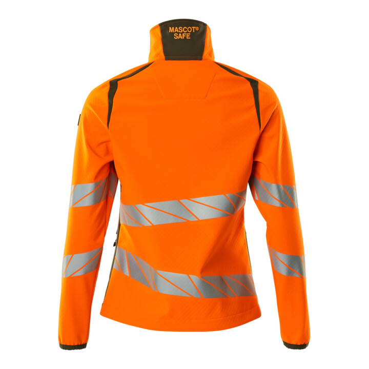 Mascot Soft Shell Jacke Damenpassform XS hi-vis orange/moosgrün
