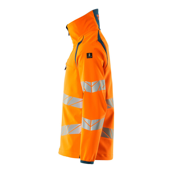 Mascot Soft Shell Jacke Größe L hi-vis orange/dunkelpetroleum