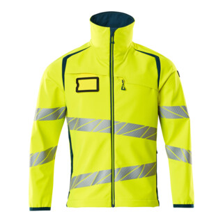 Mascot Soft Shell Jacke Größe M hi-vis gelb/dunkelpetroleum