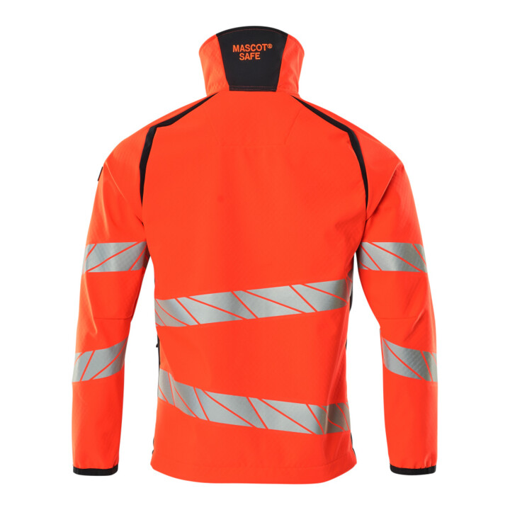 Mascot Soft Shell Jacke Größe S Hi-vis rot/schwarzblau