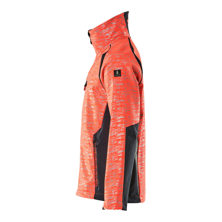 Mascot Soft Shell Jacke Hi-vis rot/schwarzblau Größe XL mit Reflexeffekte