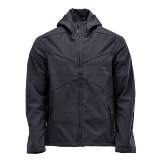Mascot Soft Shell Jacke Kapuze Gr. S schwarzblau