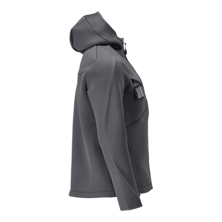 MASCOT Soft Shell Jacke Kapuze moderne Passform Anthrazitgrau Gr. XS