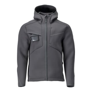 Mascot Soft Shell Jacke Kapuze moderne Passform Anthrazitgrau Größe M