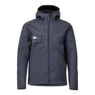 Mascot Soft Shell Jacke Kapuze moderne Passform L schwarzblau