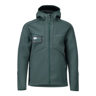 Mascot Soft Shell Jacke Kapuze moderne Passform waldgrün XS