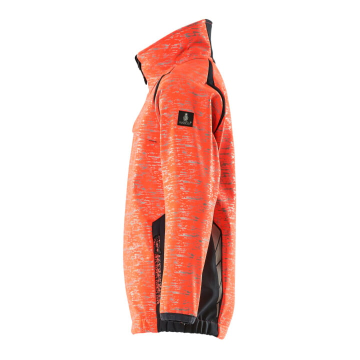 Mascot Soft Shell Jacke Kinder Größe 164 Hi-vis rot/schwarzblau Reflexeffekte