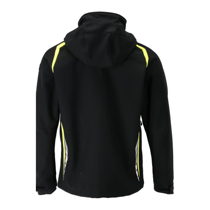 Mascot Soft Shell Jacke L schwarz/hi-vis gelb mit Kapuze